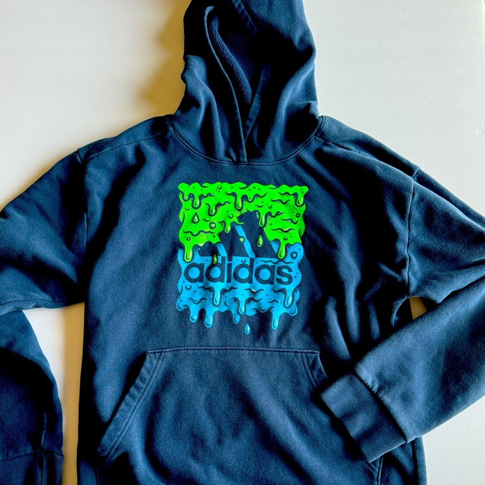 Boys Adidas Hoodie Size XL - Picture 3 of 3